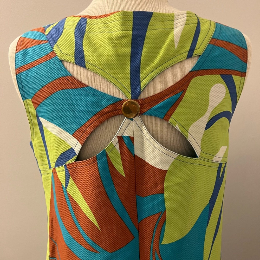 Harold’s Mod 60s Style Block Color Floral Cut Out… - image 3
